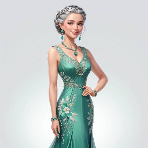 Elegant Older Woman in Stylish Attire