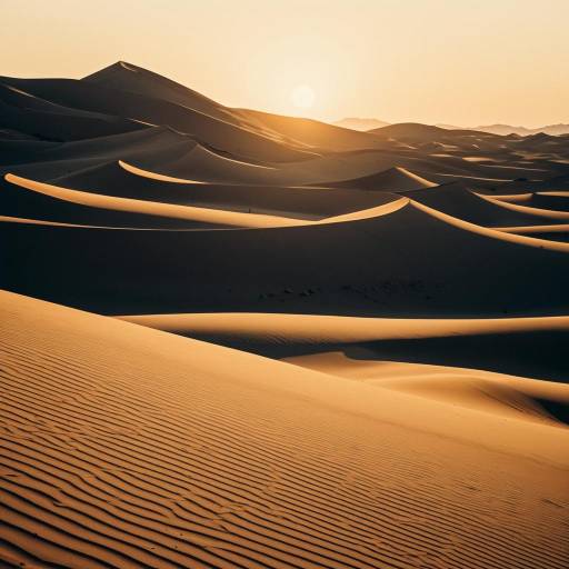 Calm Desert Dunes at Sunset