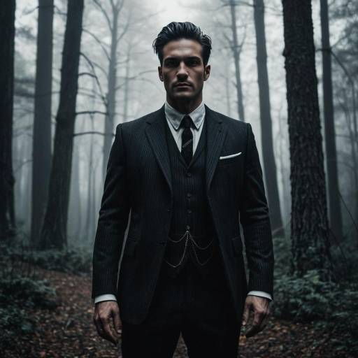 Haunting Elegance in a Gothic Forest