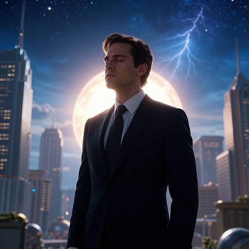 Epic Marvel-Style Sci-Fi Portrait