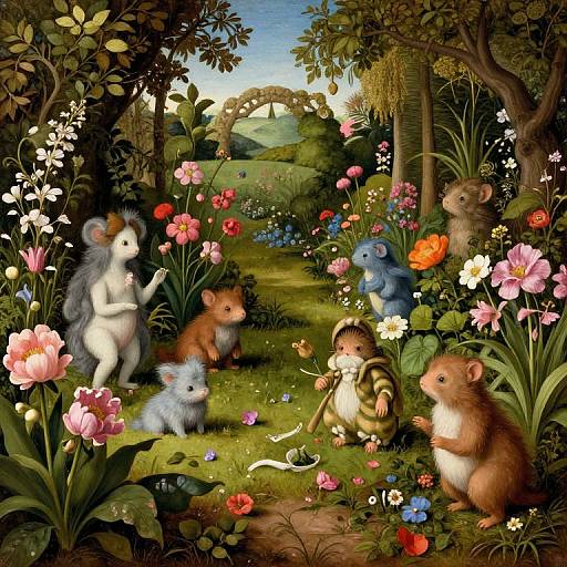 Whimsical Renaissance Garden Perspective