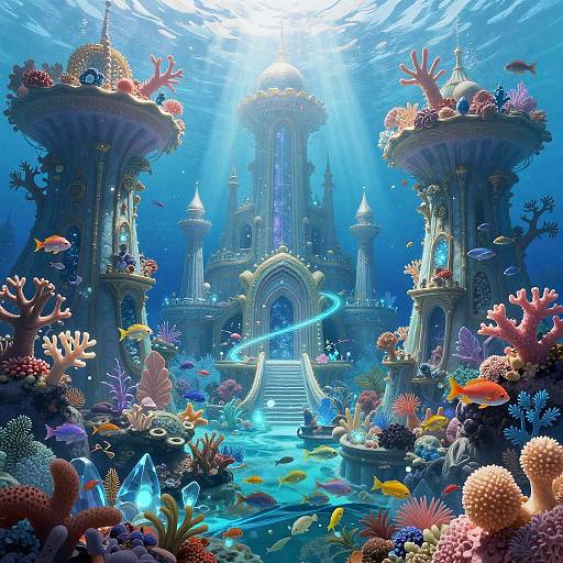 Hyper-Realistic Underwater Coral Kingdom