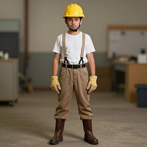 Male Builder in Working Gear