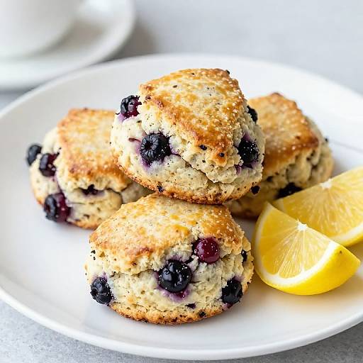 Golden-Berry Scones with Lemon Wedges