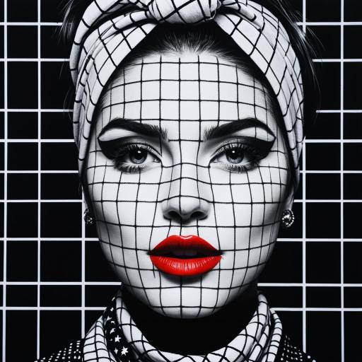 Psychedelic Pop Art Woman Portrait