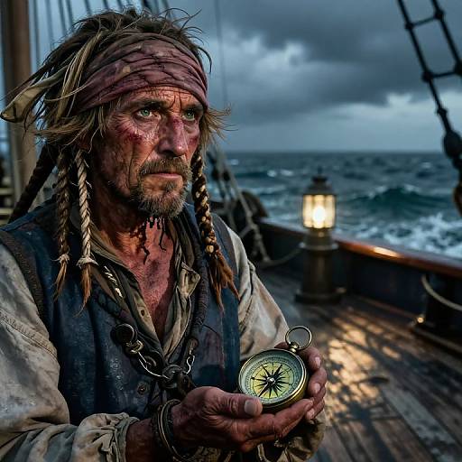 Weathered Sea Captain Portrait
