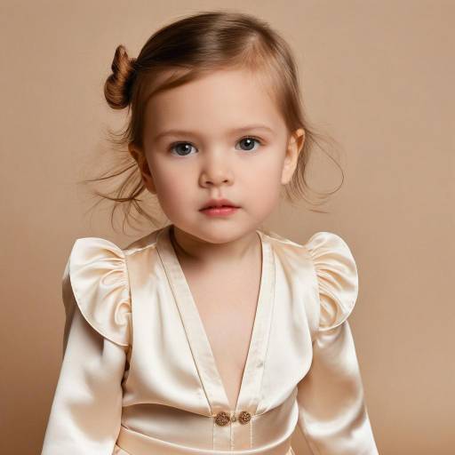 Portrait of a Young Girl in Satin Dress