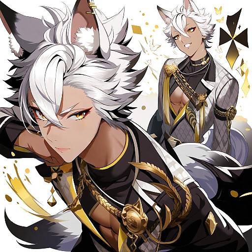 Illustration of Jack howl, twisted wonderland in the style of Doko tetora