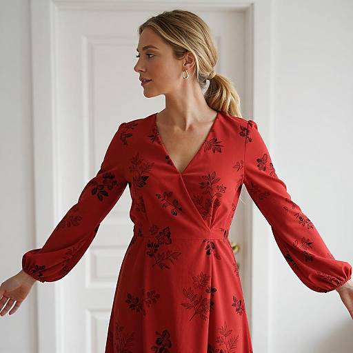 Elegant Profile of a Blonde Woman