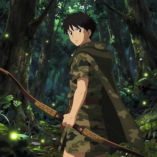 Ancient Forest Ranger in Mystical Woods