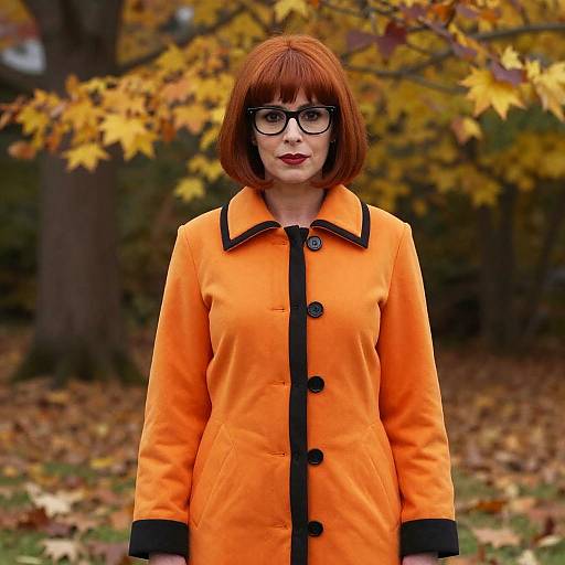 Photorealistic Velma in Autumn Foliage