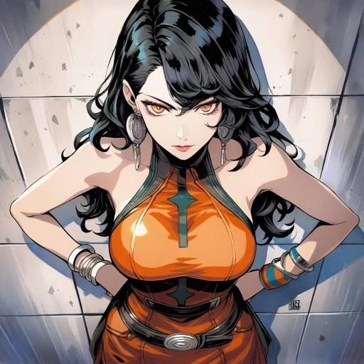 Elegant Portrait of a Shin Megami Tensei Character