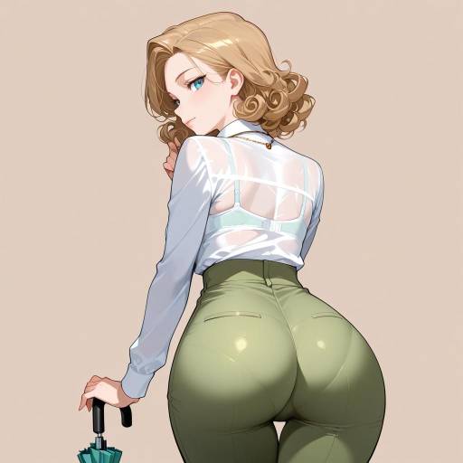 Charming Cowgirl in Olive Green Outfit Charming Cowgirl in Olive Green Outfit