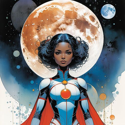 Vivid Moon Girl Comic Cover Art Vivid Moon Girl Comic Cover Art