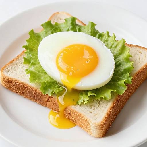 Golden Yolk Boiled Egg Sandwich