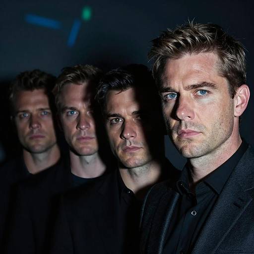 Intense Male Portraits in Shadowy Lighting