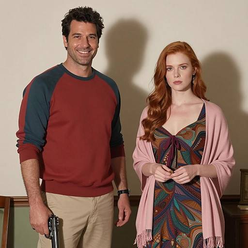 Dynamic Indoor Scene with Contrasting Characters