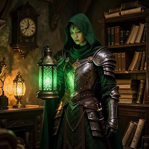 Mysterious Artificer in Lantern Glow