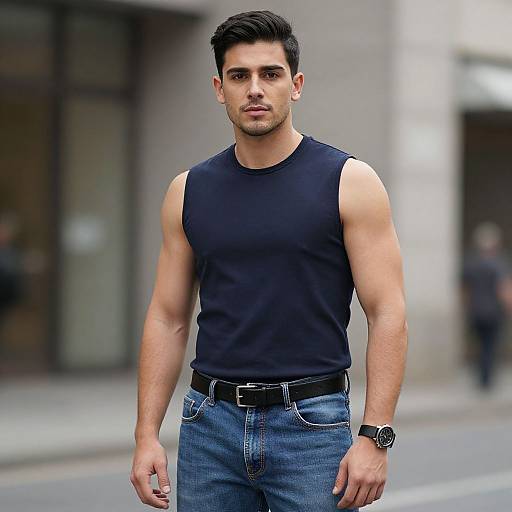 Realistic Casual Male Portrait