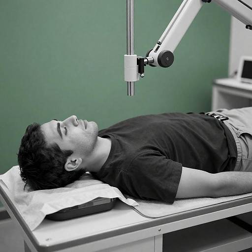 Man Under Medical Imaging Device