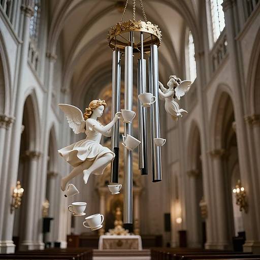 Seraphic Wind Chimes in Gravity-Neutral Cathedral
