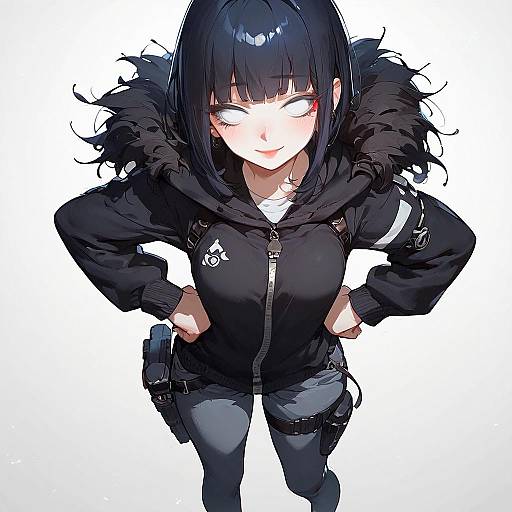 Anime Girl Hyuuga Hinata Full Body