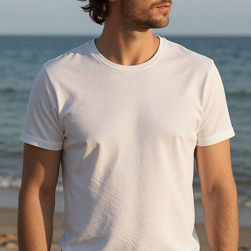 Wavy Crop Fit European Man Beach