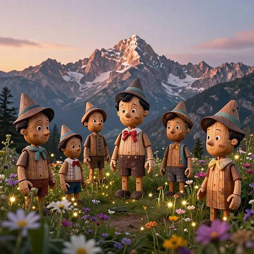 Mystical Pinocchio Mountains at Golden Hour