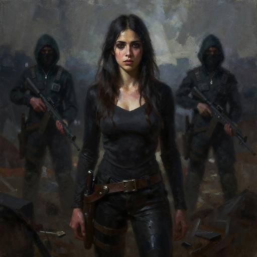 Terror-Themed Oil Painting