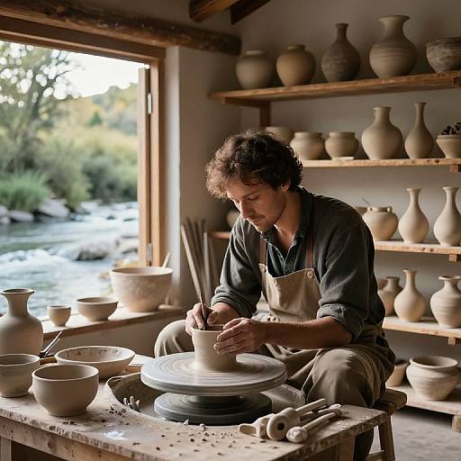 Village Potter Crafting by Riverside Workshop