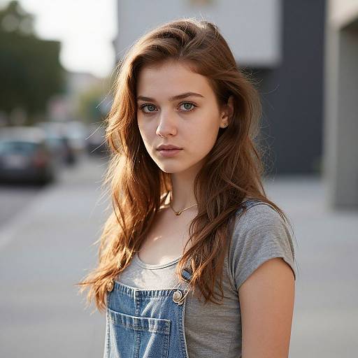 Confident Young Woman in Urban Setting