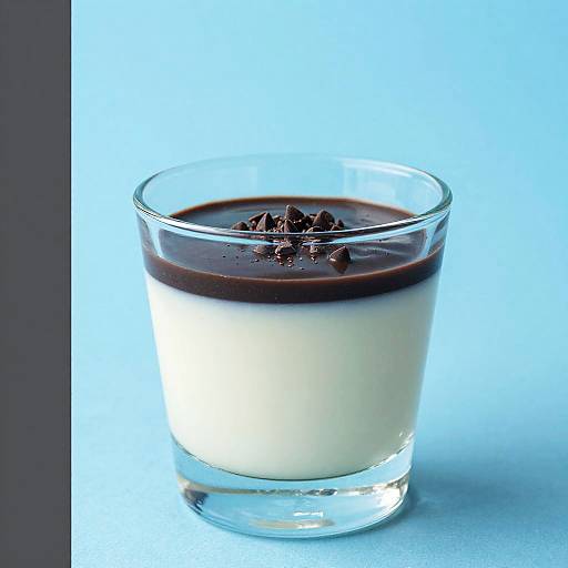 Creamy Pudding with Chocolate Topping