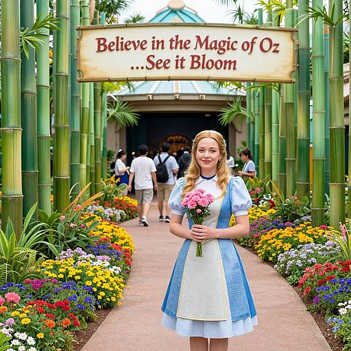 Magical Oz Floral Exhibit at Epcot