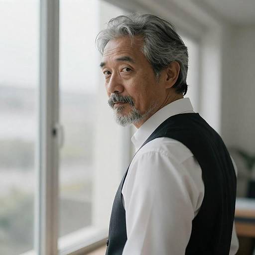 Introspective Man in Soft Natural Light