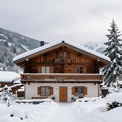 Winter Chalet Primerose Scene