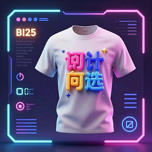 Futuristic Text on Shirt Generator