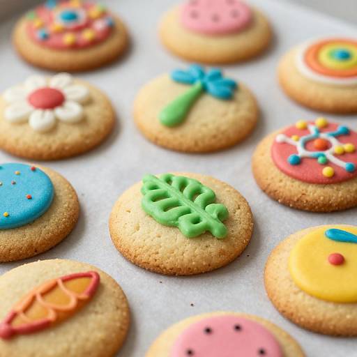 Vibrant Golden Cookies Celebration