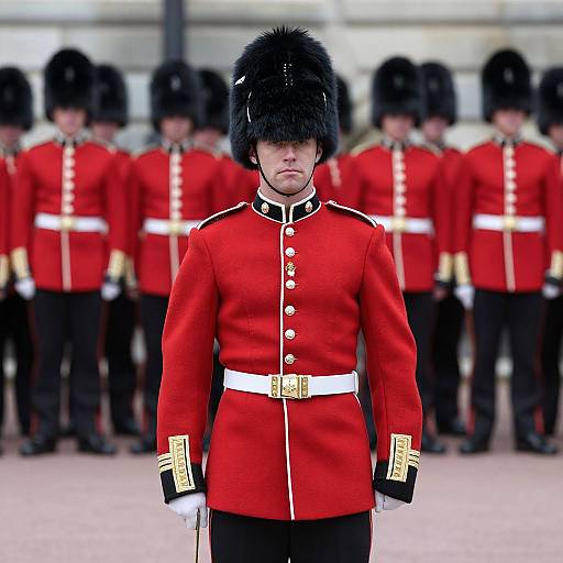 British Guard in Red Uniform