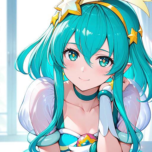 Illustration of Cure milky, precure in the style of Watao