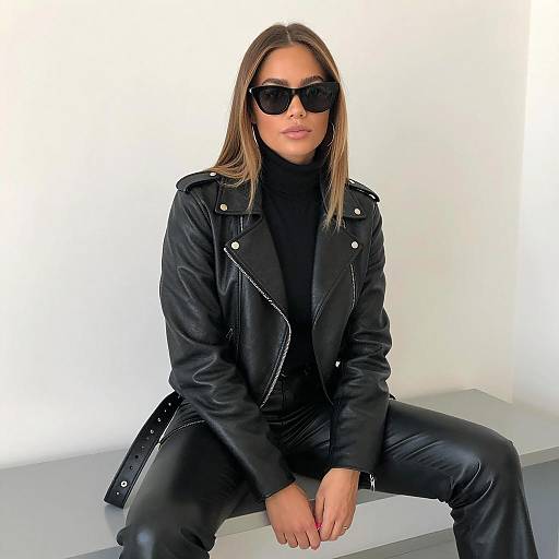 Stylish Woman in Minimalist Setting