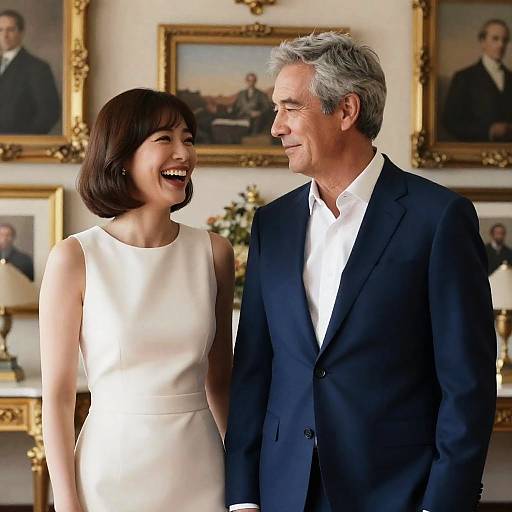 Elegant Couple in Luxurious Setting