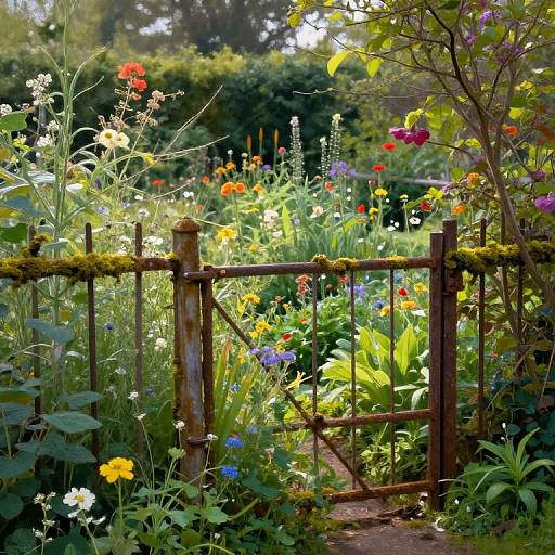 Overgrown Spoiled Garden in Morning Light