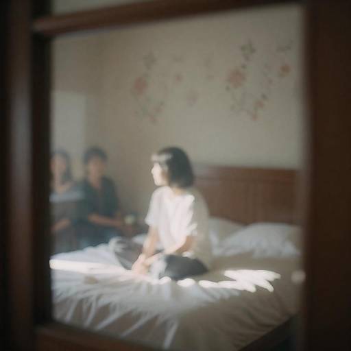 Serene Indoor Scene with Sunlight Reflection