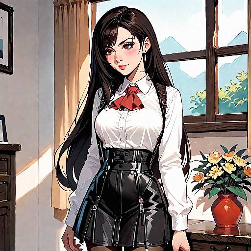 Tifa Lockhart Anime Style Portrait