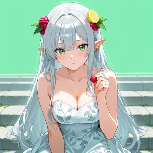 Enigmatic Guardian with Silver Hair Enigmatic Guardian with Silver Hair
