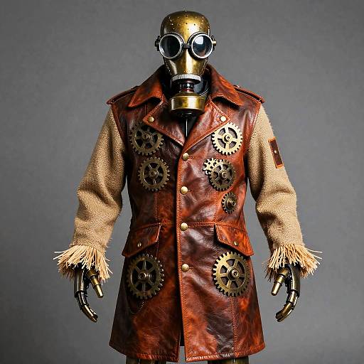 Antique Brass Clockwork Automaton Costume
