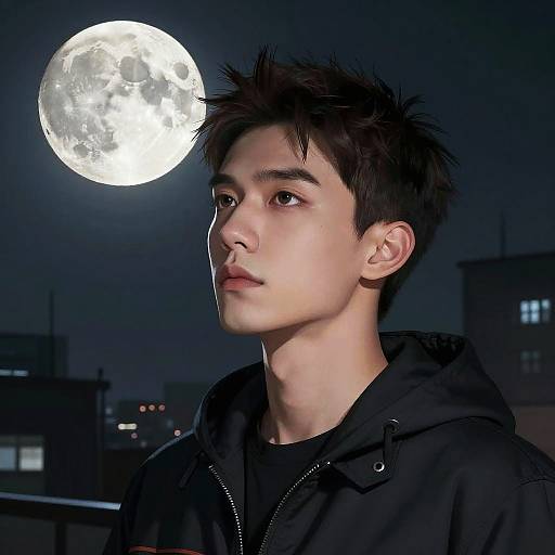 Surreal Moonlit Urban Mechanic