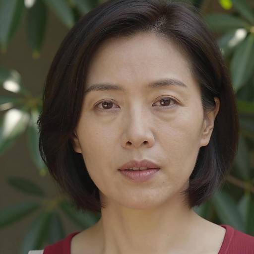 Portrait of an Asian Woman in Nature