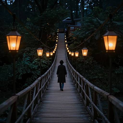 Mystical Wooden Bridge of Stories