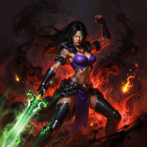 Armored Night Sentinel Woman